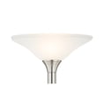 thumbnail image 3 of Artiva USA Classic Coordinates, 150W 71-Inch LED Torchiere Floor Lamp with Hammered Glass Shades, Brushed Steel Finish, Dimmable, 3 of 3