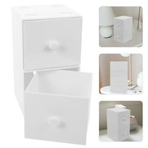 Yardwe Jewelry Box Organizer Jewelry Storage Box Ps White 2Pcs