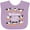 Lavender, variant on Inktastic Welcome to the Herd with Cute Black and White Holstein Cows Boys or Girls Baby Bib