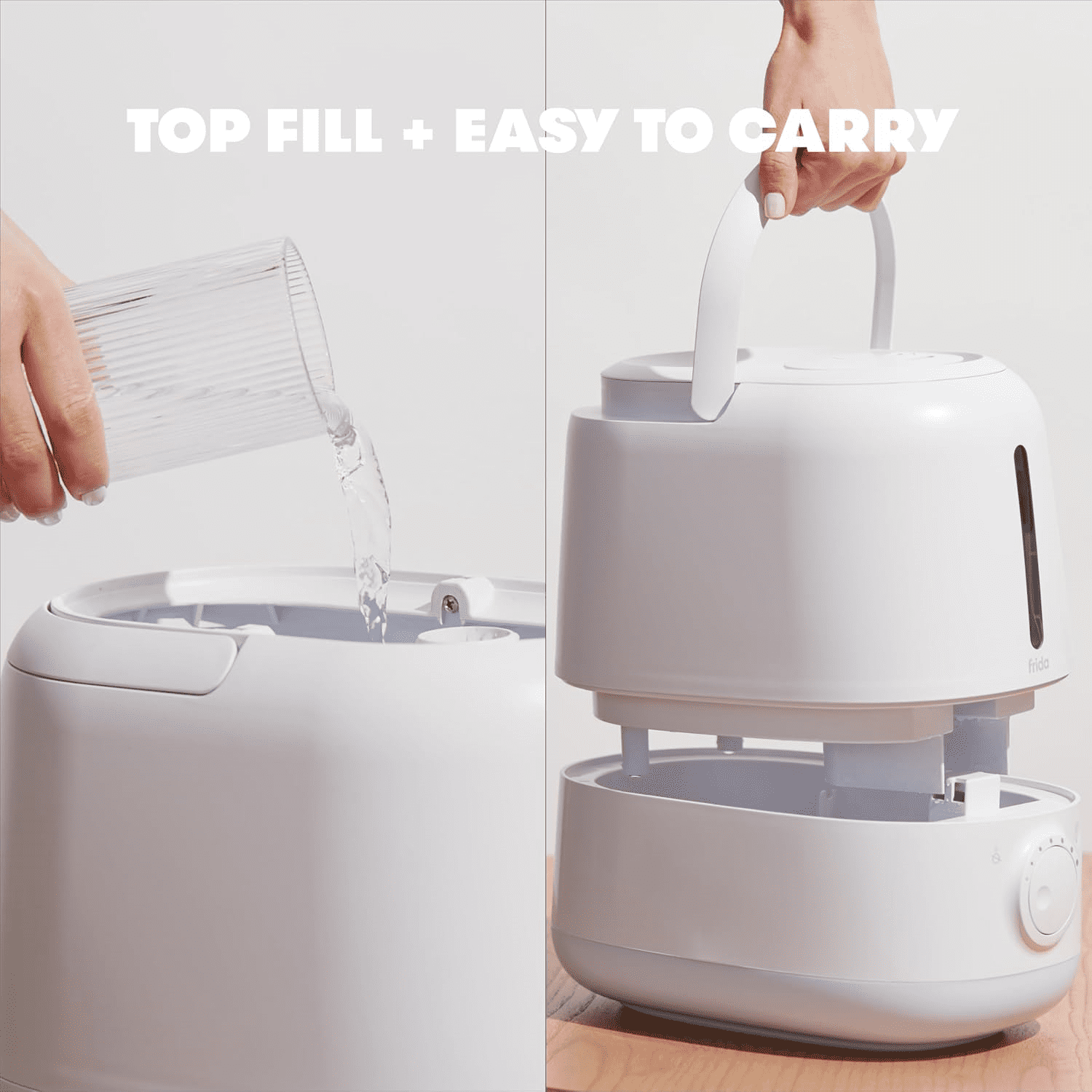 3-in-1 XL Top Fill Humidifier for Bedroom, Cold & Flu Relief, 6L Tank Cool Mist Humidifier + Diffuser for Large Rooms, Mold Resistant, Nightlight, Auto-Off, Quiet, Essential Oil Diffuser