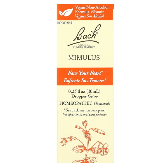 Bach Original Flower Remedies, Mimulus, 0.35 fl oz (10 ml)