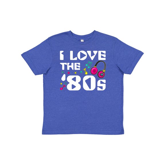 Inktastic I Love the '80s-musical Notes Youth T-Shirt