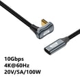 thumbnail image 3 of Cable de datos OTG para ordenador portátil, dispositivo de carga rápida PD 100W, USB 3,1 Gen 2, tipo C, Chip Emark, 10Gbps, 4K, 60HZ, 3 of 4