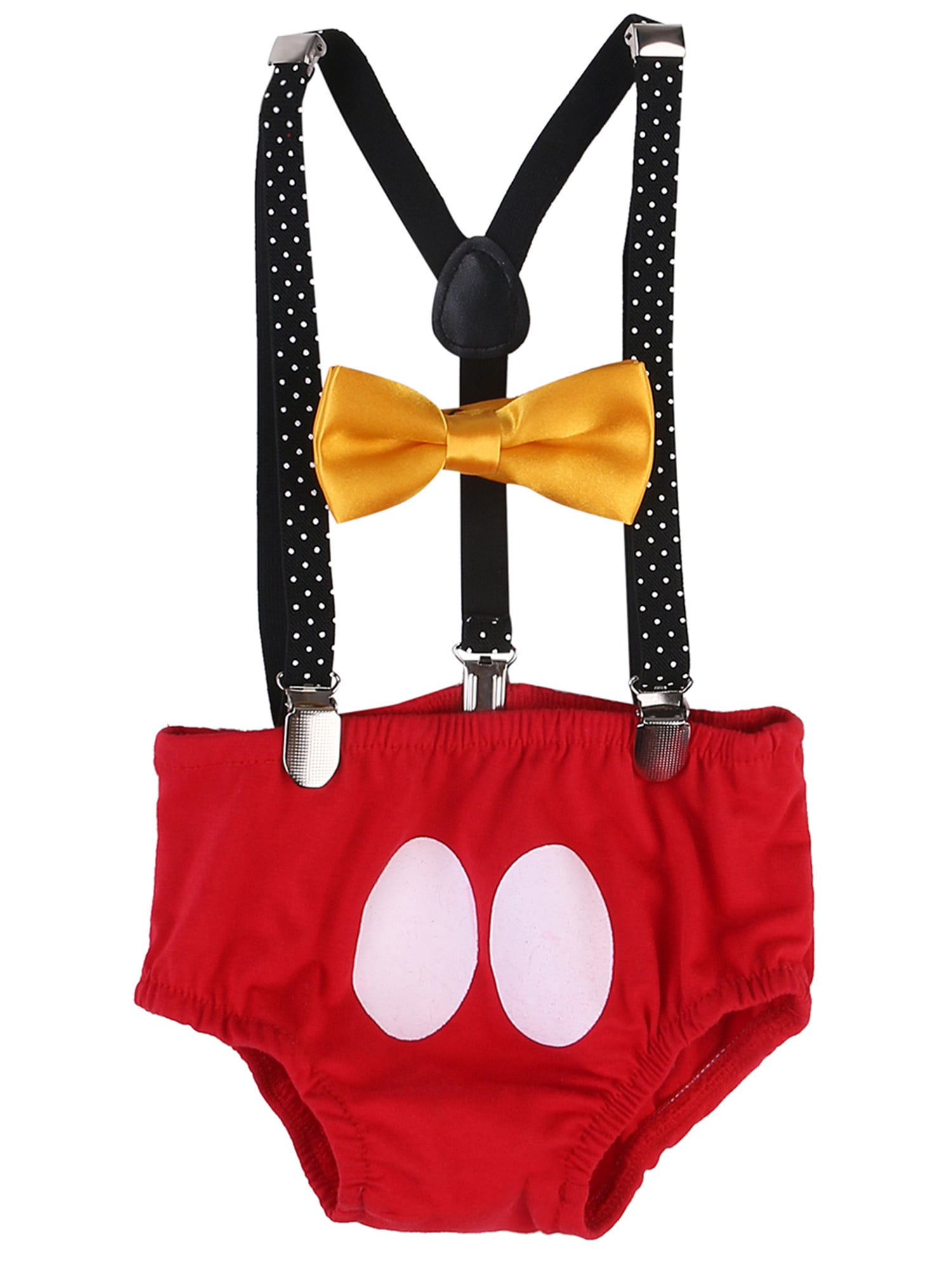 1st Birthday boy cake smash diaper cover bow tie Black red boy clothes 