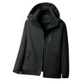 thumbnail image 2 of Zylanna Men's Windbreaker Jackets with Hood, Water Resistant Full Zip Multi-Pockets Softshell Outdoor Coats for Hiking Travel Black, 2 of 6