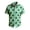 02-Green, variant on IWRICH Men's Hawaiian Shirt Casual Button down Short Sleeve Beach Dress Shirt for Summer Holiday 06-Green XL