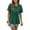 Green, variant on Lovskoo Summer Tops for Women 2024 Round Neck Short Sleeve Loose Trendy Solid Color Top Shirt Black