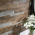thumbnail image 4 of Rustic Grove 25.5in x 6in Panel in Blended Brown (5-Pack), 4 of 12