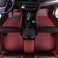 thumbnail image 2 of Tuqiang Carpeted Car Floor Mats for Car Custom Fit for Porsche 911 1998-2006 5 Seats Carpet Protection All Weather PU Leather 1st and 2nd Row Wine Red, 2 of 7