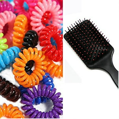Fashionable Hair Massage Brush With Fancy Hair Ties For Women S