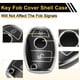 thumbnail image 5 of Funda de Llave de Auto de Silicona TPU Negra con Borde Plateado para Mercedes-Benz Clase A/B/C/E/G/M/R/S/V/W CL/CLA/CLK/CLS2 Botones Control Remoto, 5 of 6