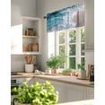 thumbnail image 3 of Beach Valances for Windows Ocean Scenery Modern Minimalist Valance Rod Pocket Light Filtering Short Window Treatments Curtains for Kitchen Bathroom Living Room Bedroom, 1 Panel, 60 x 18 Inch, 3 of 7