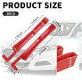 thumbnail image 5 of Chasenew 2PCS New Car Seat Gap Filler with 2 Storage Areas,Stylish Car Seat Gap Storage for Stabilizing Phone,Keys Wallet,Universal Car Seat Gap Filler Organizer (Carbon Red), 5 of 8