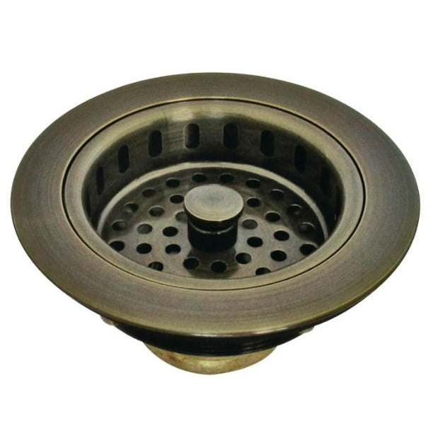 Kingston Brass KBS1003 - Colador para fregadero de cocina (latón envejecido)