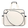 thumbnail image 2 of jinwen Badminton Tennis Handbag Pickleball Racket Storage Large Racket Holder Dried and Beige White, 2 of 9