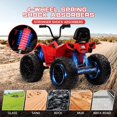 thumbnail image 5 of Garvee 24V Kids ATV, Ride on Car for Kids, 4WD Off-Road 4 Wheeler Quad Electric Toys Vehicle, 4x80W Powerful Engine, with 7AHx2 Large Battery, EVA Tires, Full Metal Suspension, LED Light（Red）, 5 of 7