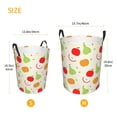 thumbnail image 3 of ZICANCN Laundry Basket Organizer, Apples Pears Fruits Pattern Collapsible Hamper for Bathroom Bedroom Laundry Room, Medium Size, 3 of 7