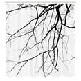 thumbnail image 3 of Ambesonne Black and White Shower Curtain, Leafless Tree, 69"Wx70"L, Black and White, 3 of 5