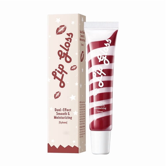 Kokovifyves Blueberry Scent Hydrating Lip Gloss, Long Wear Smooth Daily Lip Cosmetic 18ml