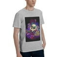 thumbnail image 2 of Bingfone Mushrooms And Skull Men'S Loose Fit Short-Sleeve Pocket T-Shirt, 2 of 7
