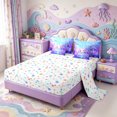 thumbnail image 3 of Manfei Cute Axolotl Print 7-Piece King Bedding,3D Printed Salamander King Bed in a Bag,Colorful Stars Reversible, 3 of 7