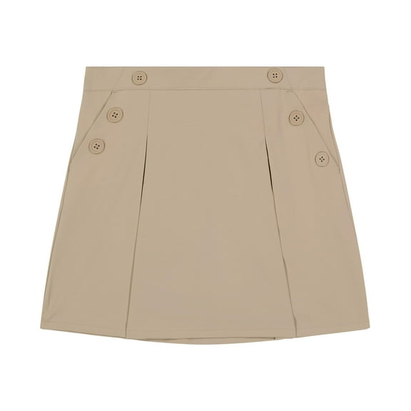 Nautica Girls Khaki Pull-On Scooter Skirt with Undershorts Size 18.5 Plus