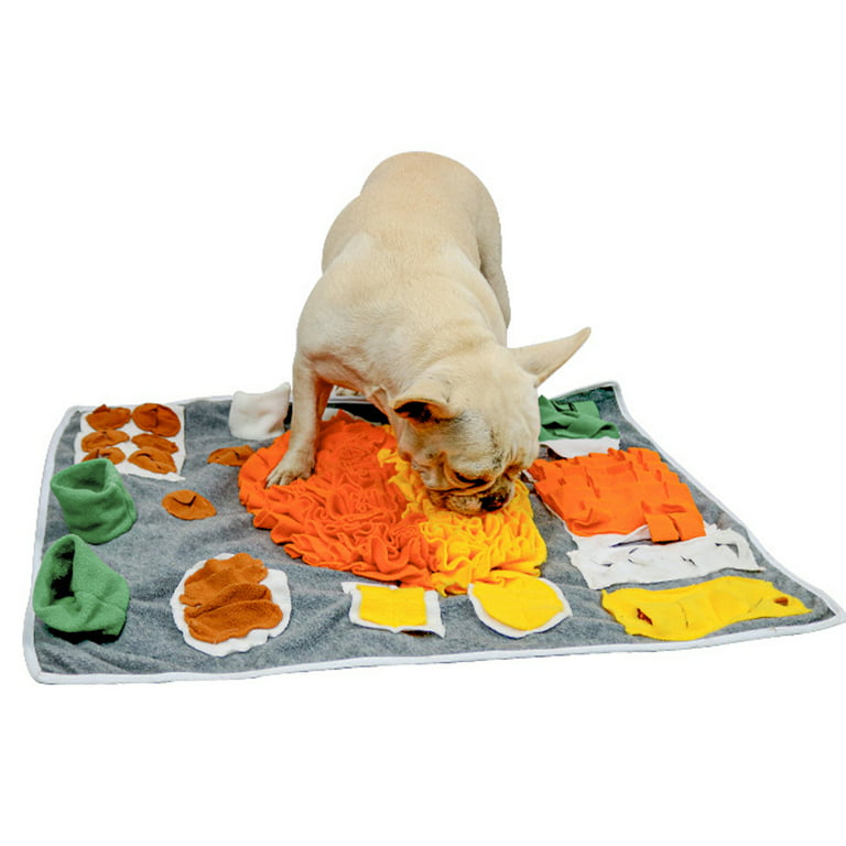 Fovien Dog Mat, Interactive Dog Toys Feed Game Brain Stimulating Enrichment  Toys for Small Medium Large Dogs Blue 