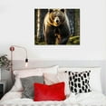 thumbnail image 4 of COMIO Bear Decor Wall Art Canvas Prints Forest and Bear Picture Print Painting Modern Wall Decor Artwork for Home Living Room Farmhouse Bathroom Decor, 4 of 4