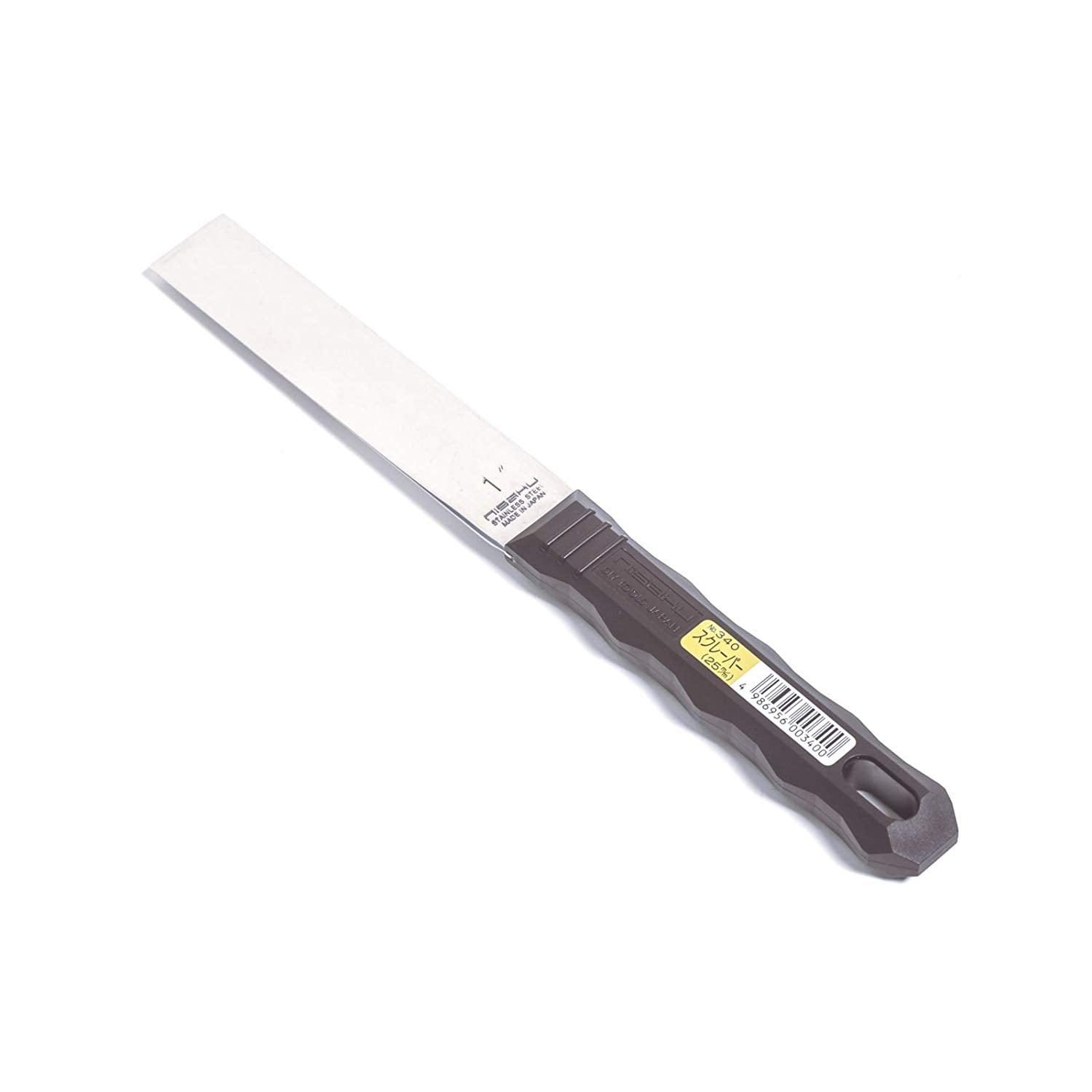 NJP340 1" Blade Stainless Steel Putty Knife, Made in Japan with the