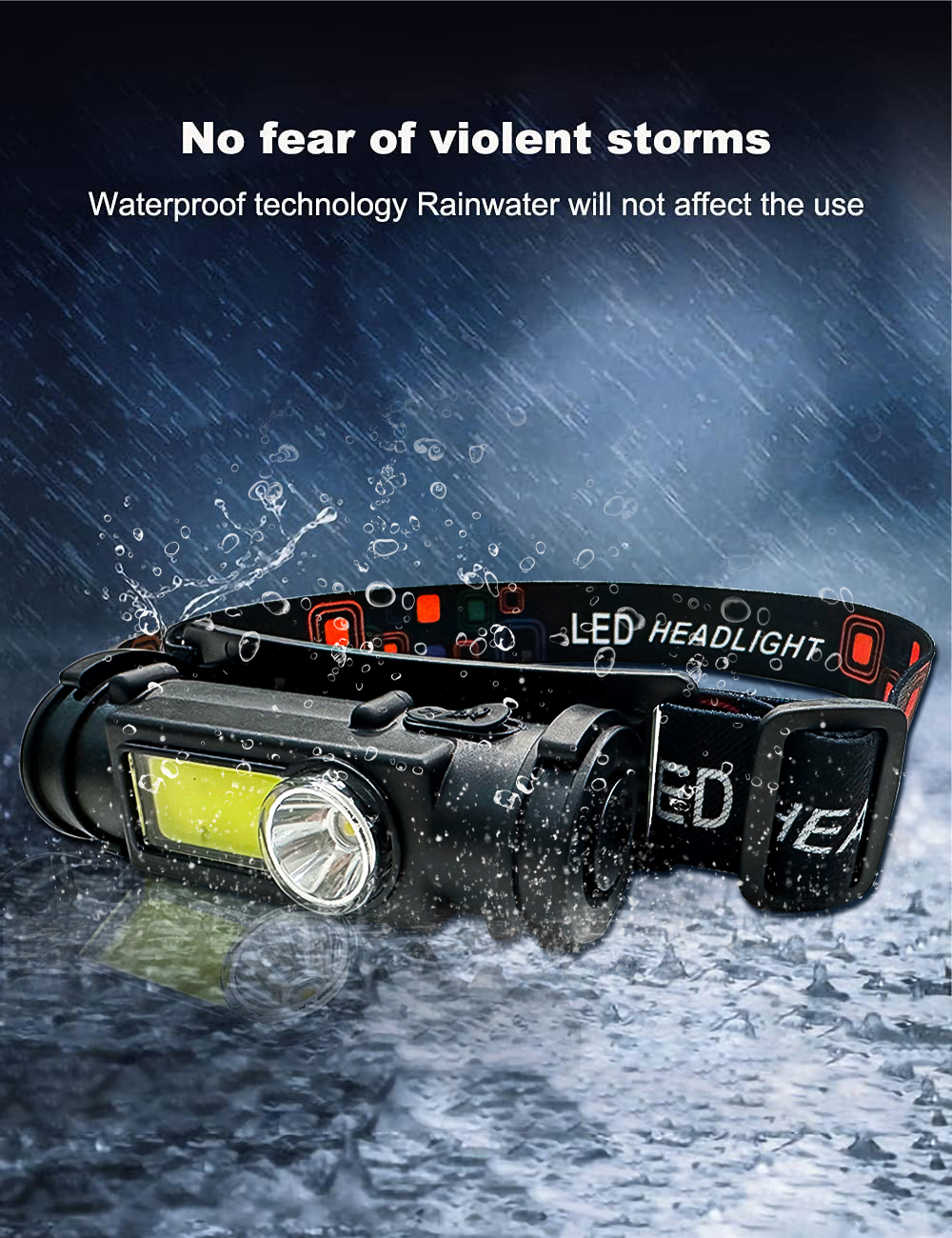 BN-LINK 2-Pack Rechargeable LED Headlamps photo 2