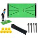 thumbnail image 1 of Estera para golpear, análisis, columpio, postura de golpe correcta, estera de práctica para interiores y exteriores con camisetas de pelotas de práctica, 1 of 9