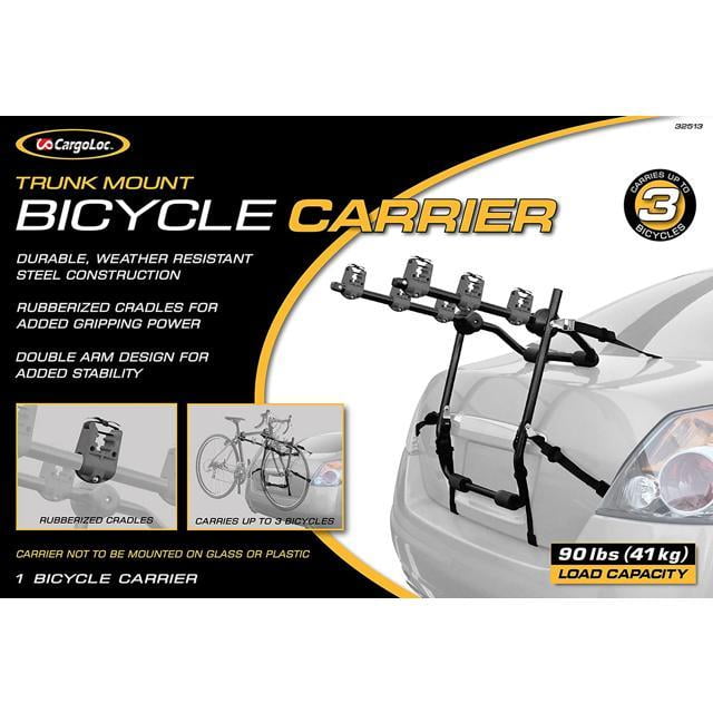 CargoLoc Bicycle Carriers Hitch Mount / Trunk Mount 32513 3 Bike