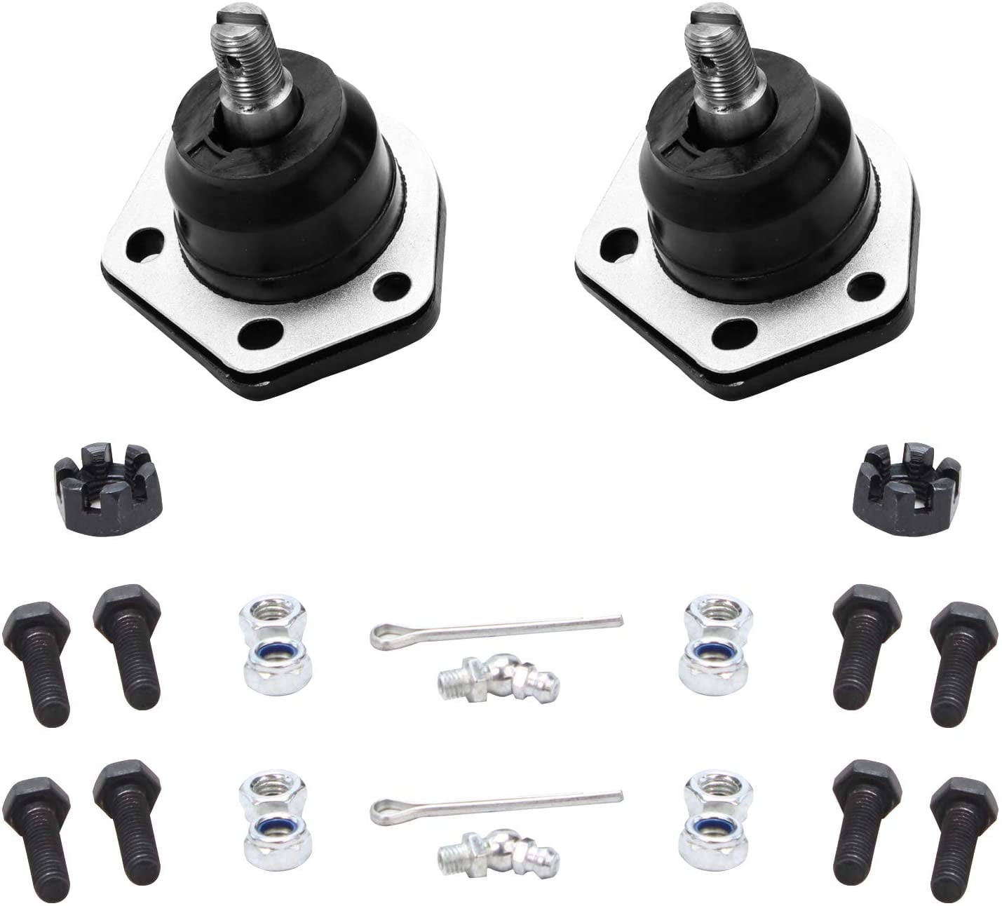 Detroit Axle - 4WD Front End Kit for Chevy Blazer S10 GMC Sonoma Jimmy Isuzu Hombre 2 Upper Control Arms w/Ball Joints 2 Lower Ball Joints 2 Outer Tie Rods 2 Sway Bars Replacement