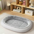 thumbnail image 4 of Orthopedic Dog Bed Small Washable, Oval Kennel Bed Cat Bed, Pet Couch Bed with Four Sided Bolster, 4 of 7