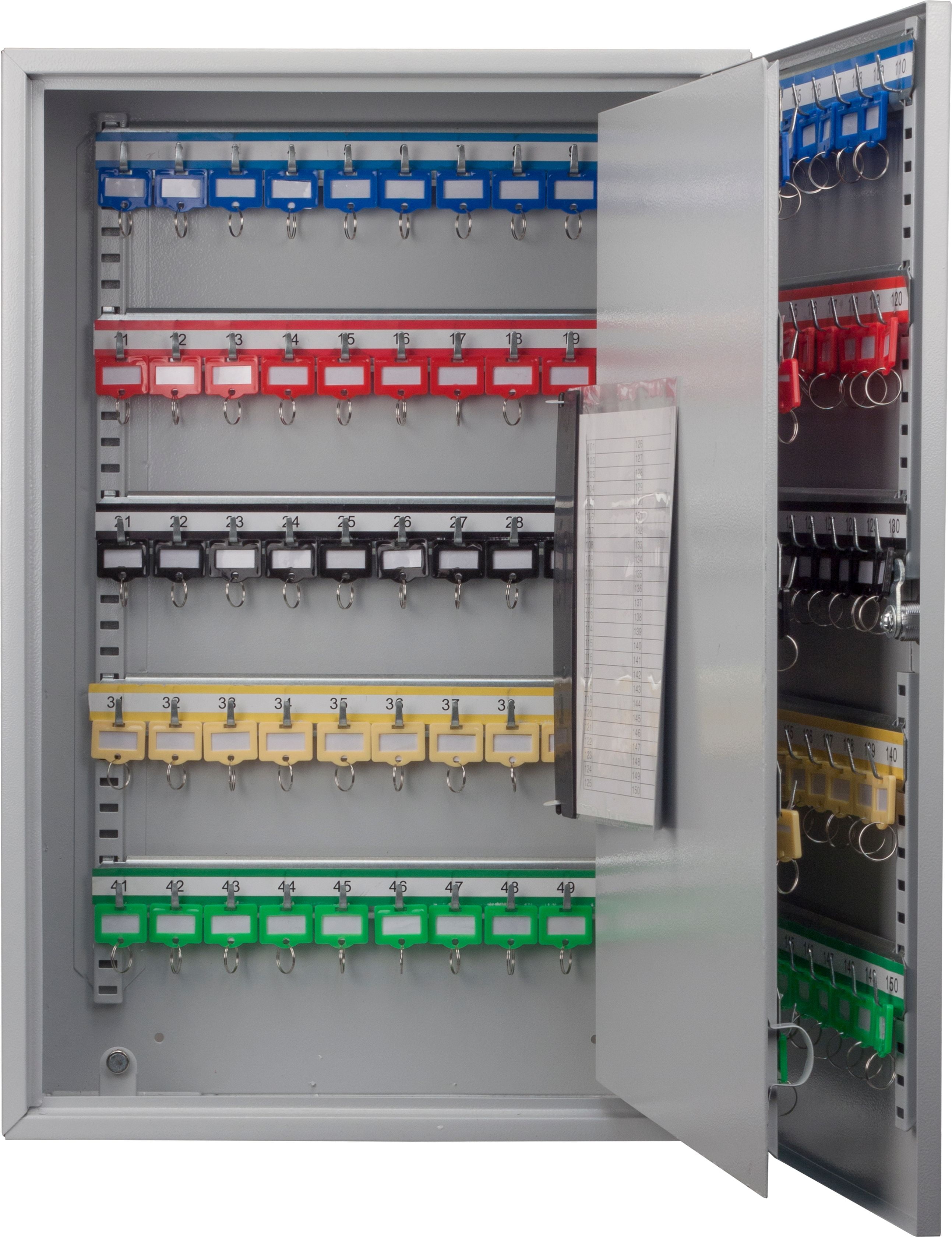 150 Keys Adjustable Key Lock Box Grey