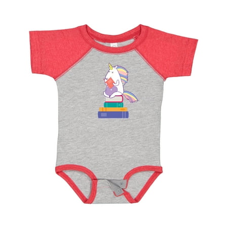 

Inktastic Book Lovers Gifts Unicorn Librarian Girls Baby Bodysuit