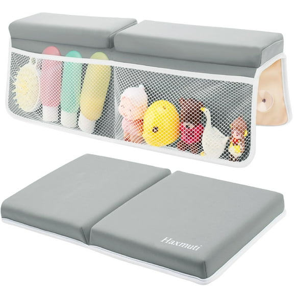 Set de rodillas para baño Haxmuti, grueso, de secado rápido, con organizador