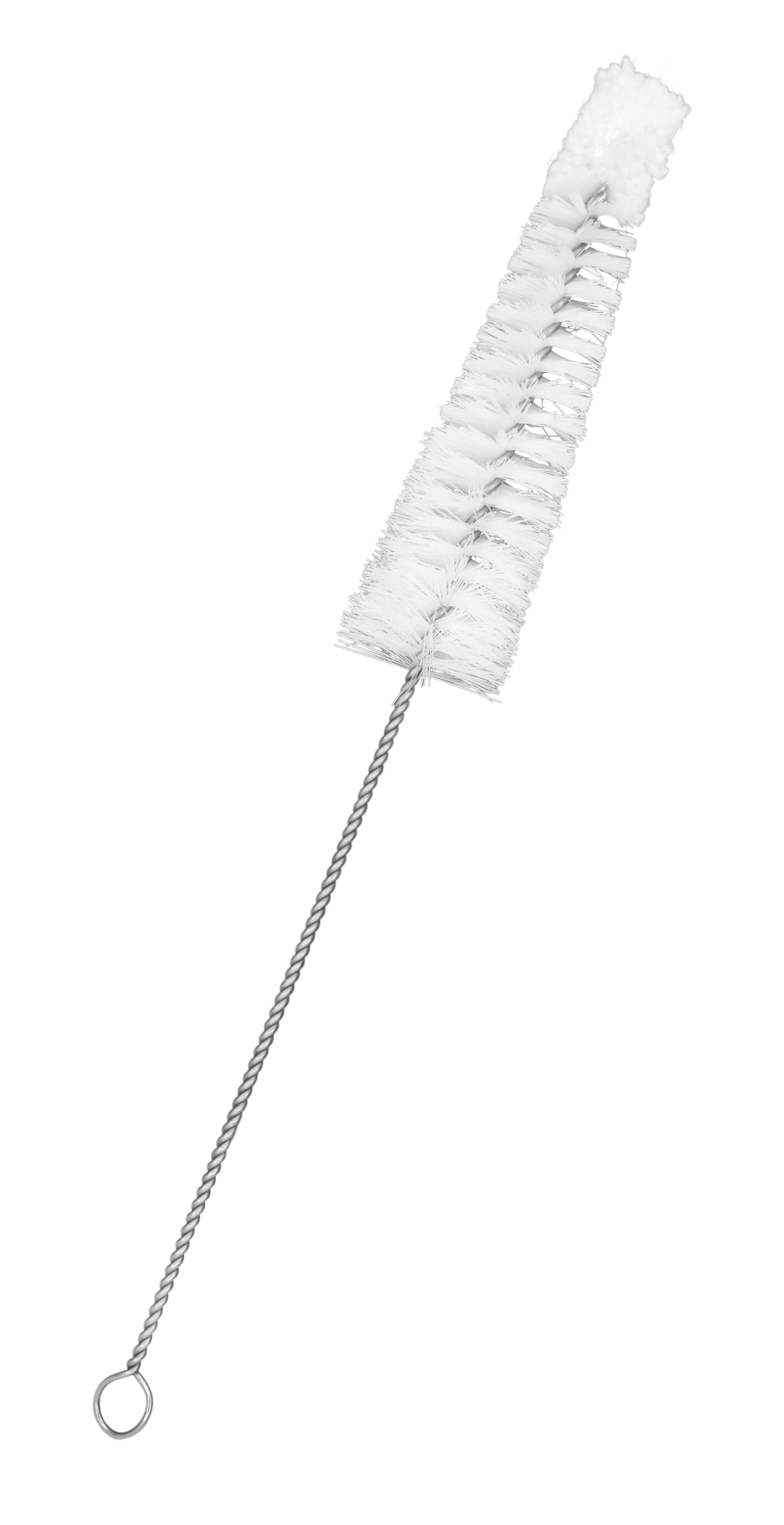 Tapered Nylon Cleaning Brush with Cotton Yarn Tip, 8.75" Twisted
