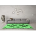thumbnail image 3 of Ahgly Company Indoor Round Abstract Emerald Green Modern Area Rugs, 5' Round, 3 of 4