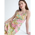thumbnail image 3 of Free Assembly Women's Cotton Panel Midi Dress with Sweetheart Neckline, Sizes XS-XXL, 3 of 4
