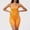 Yellow, variant on Plus Size Waist Trainer Bodysuit for Women Shapewear Round Neck Seamless Butt Lifter Full Body Shaper