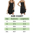 thumbnail image 3 of Gustave Spaghetti Strap Summer Dress for Women Eyelet Embroidery Casual Midi Sundress Sleeveless Swing Tank Dresses Beach Cover Ups "Black, S", 3 of 6