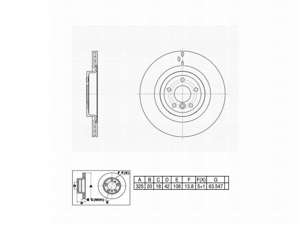 Winstop Brake Rotor, Rear WS252788, Jaguar XE 2020-2017