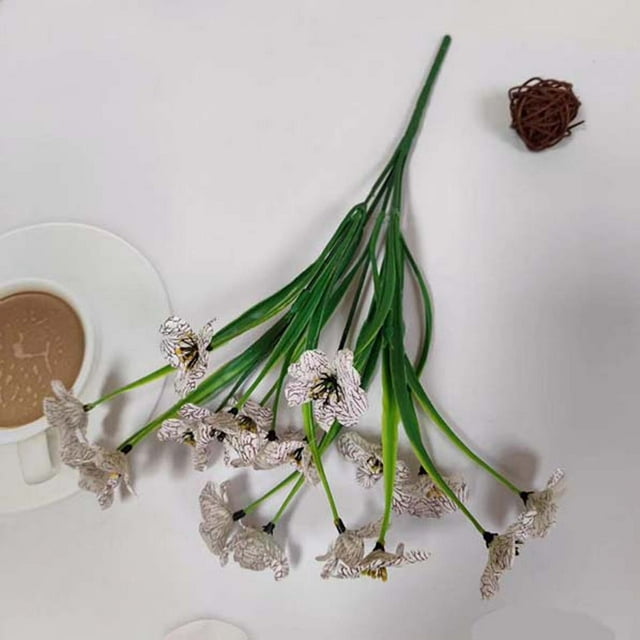 Fwttom 2Pc Artificial Flower Real Bridal Wedding Bouquet Home Decoration