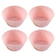 thumbnail image 1 of LUVCLS Moldes de silicona para hornear, moldes de silicona para hornear cupcakes, moldes reutilizables para muffins, moldes para envoltorios de cupcakes, moldes de silicona para cupcakes de colores, 1 of 7