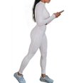 thumbnail image 5 of LilyLLL Womens 2 Piece Tracksuit Set Long Sleeve Crop Top Pants Sport Yoga Outfit, 5 of 5