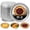 withlid, variant on 50 Pack Round Aluminum Foil Pans with Plastic Dome LIDS,8“ Heavy Duty Disposable Foil Tray for Baking, Meal Prep and Takeout