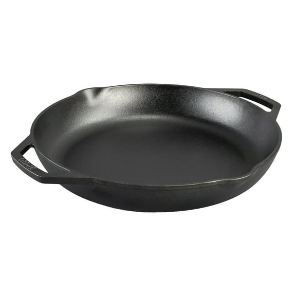 Lodge Chef Collection 14” Seasoned Cast Iron Skillet, Black