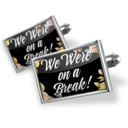Cufflinks Floral Border We Were on a Break! - NEONBLOND