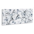 thumbnail image 3 of Stupell Industries Birds on Dappled Branches Floral Painting Wrapped Canvas Canvas Art Print Wall Art, 30 x 13, 3 of 7